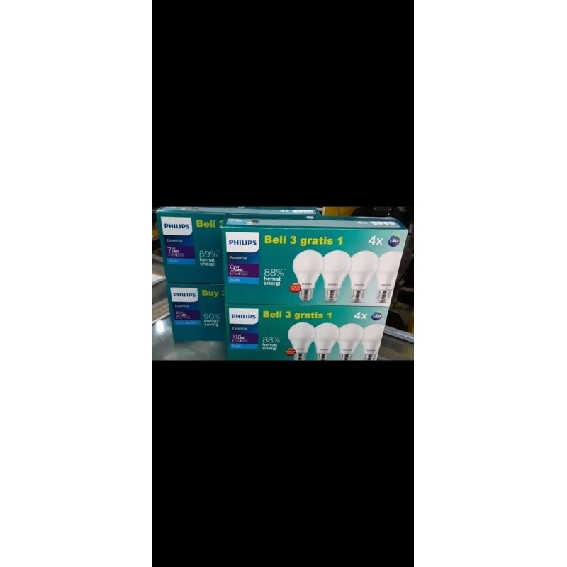 Jual LAMPU PHILIPS ESS LED BULB PACK 5W,7W,9W,11W WARNA PUTIH MURAH ...