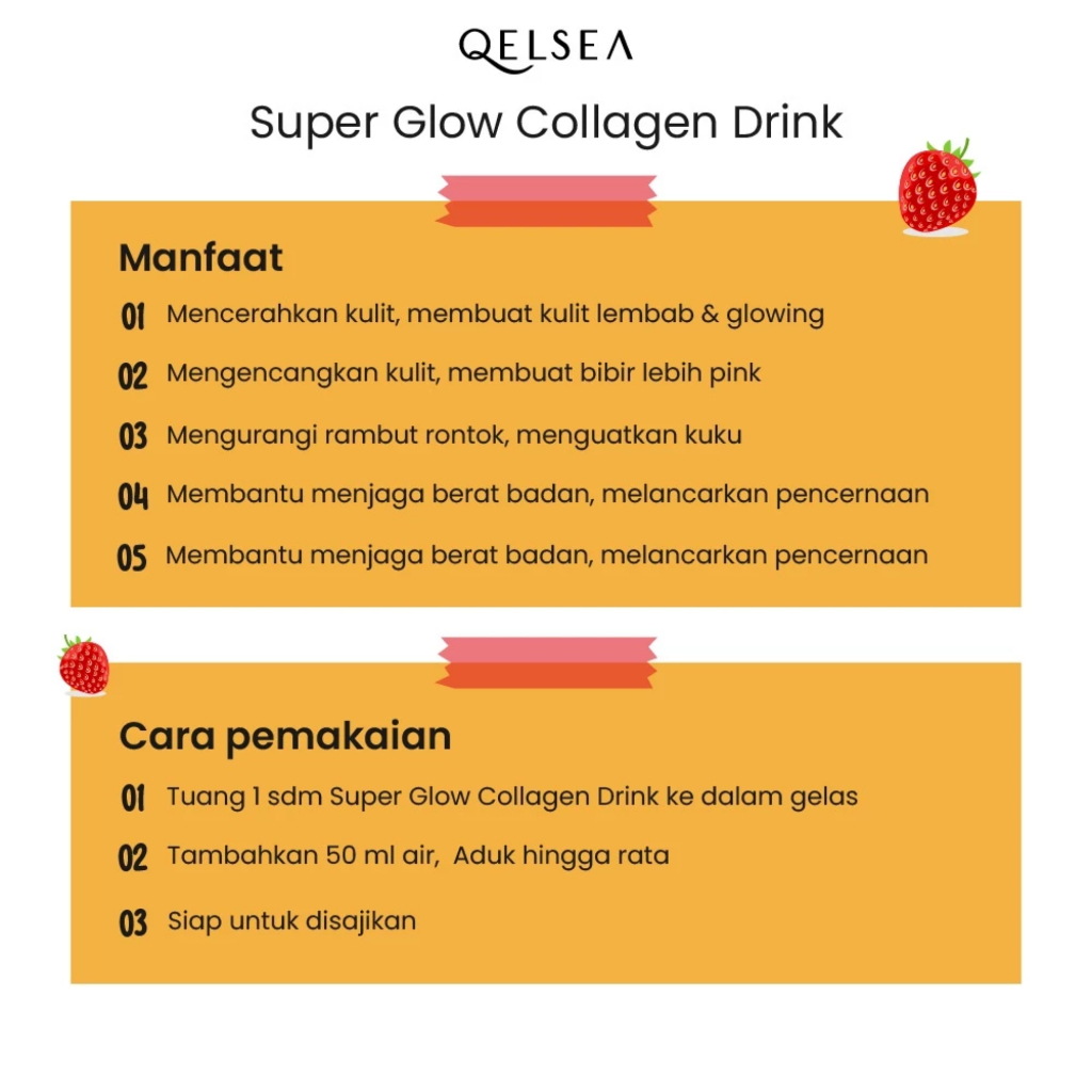 Jual [ AGEN RESMI ] 3 PCS QBAST QELSEA Super Glow Collagen Drink ...