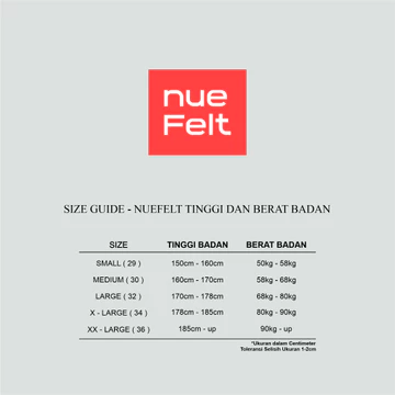 NUEFELT Kemeja Flanel Pria Lengan Panjang Hokkaido