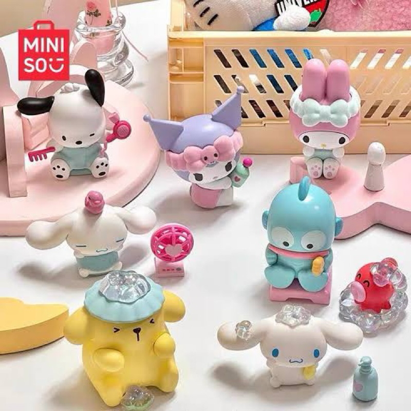 Jual ien ien MINISO Sanrio Characters Bath Time Series Blind Box ...