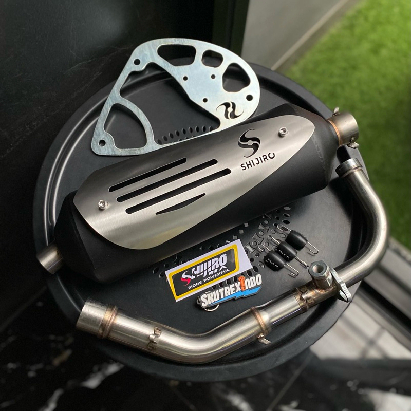 Jual Knalpot Shijiro Standard racing Vespa GTS 4V IGET | Shopee Indonesia