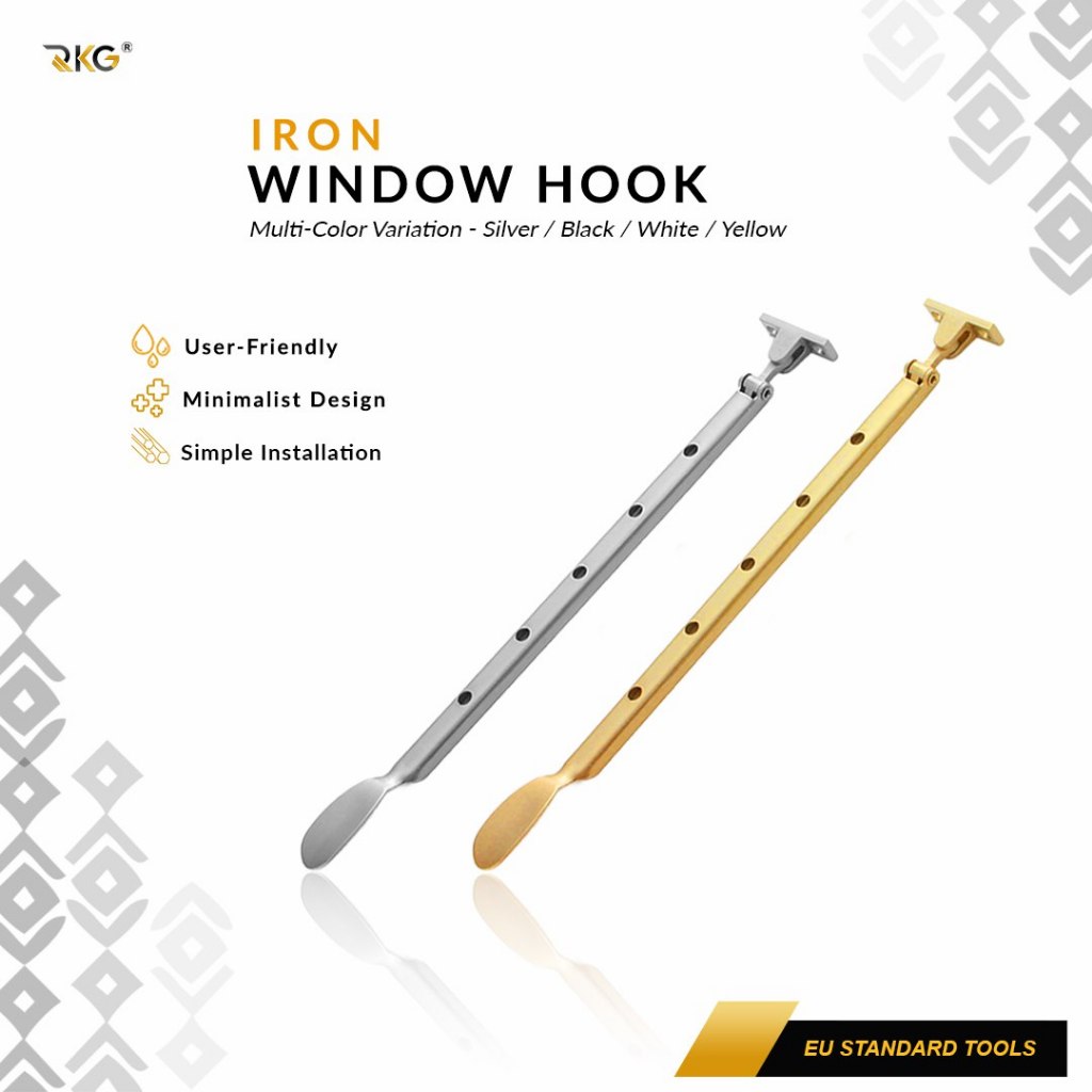Jual RKG Lamskar Jendela Window Hook Iron 30 Cm | Shopee Indonesia