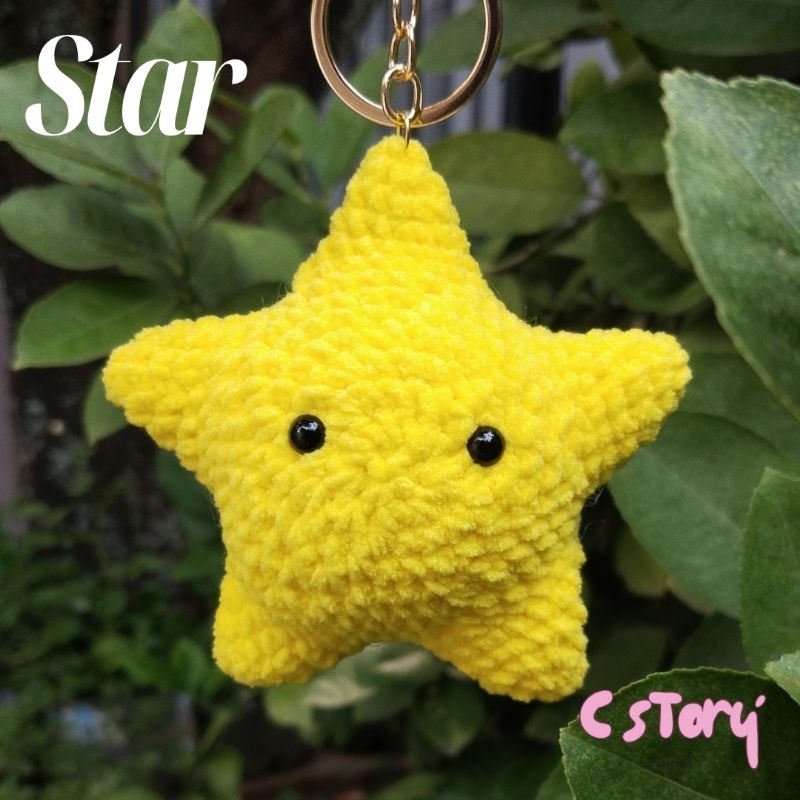 Jual Amigurumi Star Keychain / Gantungan Kunci Bintang / Ganci Rajutan ...