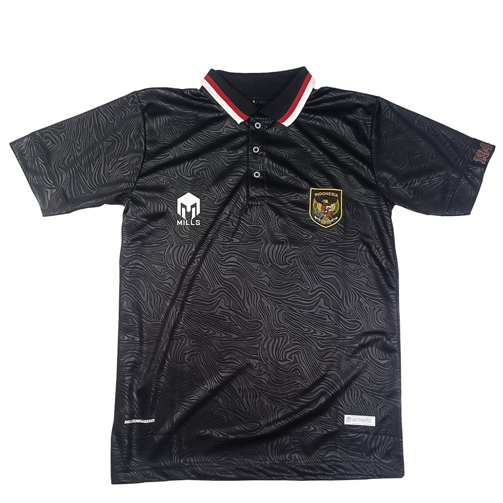 Jual Jersey TIMNAS INDONESIA HITAM HOME & AWAY Grad Ori Logo Timbul ...