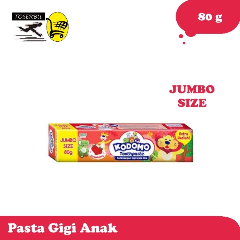 Jual KODOMO Pasta Gigi Anak Toothpaste Rasa Strawberry 80g | Shopee ...