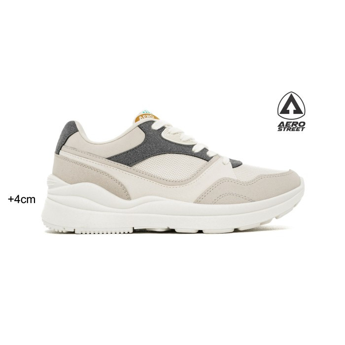 Aerostreet BOSTON Natural Abu/Hitam/Khaki/Natural 37-44 Sepatu Sneakers  Casual