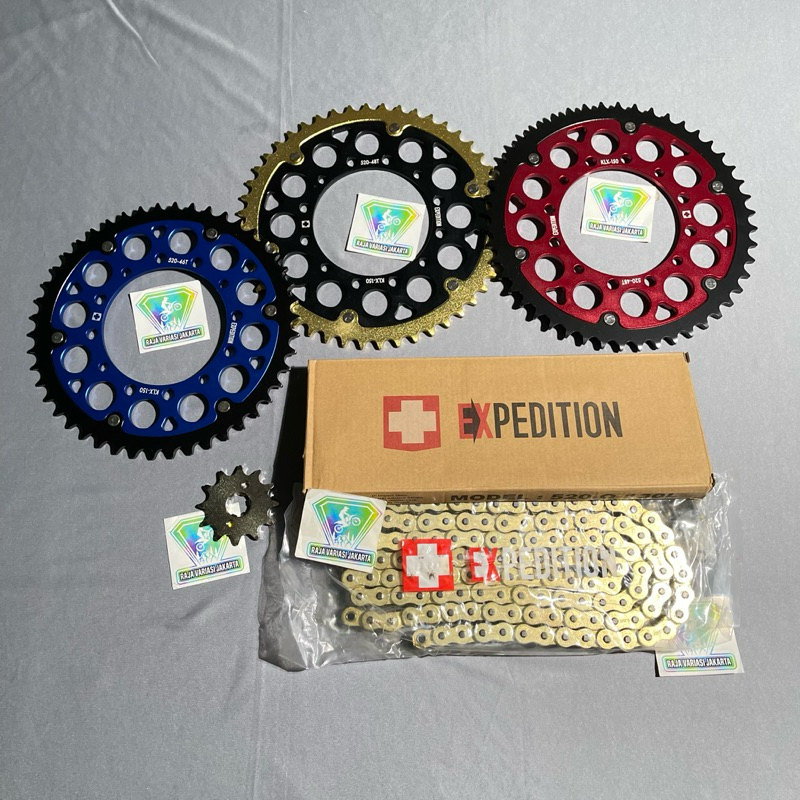 Jual Gearset 520 KLX 150 EXPEDITION Rantai O Ring Expedition | Shopee ...