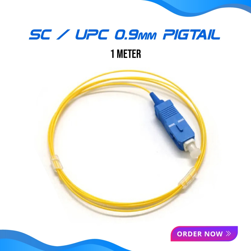 Jual Pigtail sc upc 0.9mm 1 meter | Shopee Indonesia