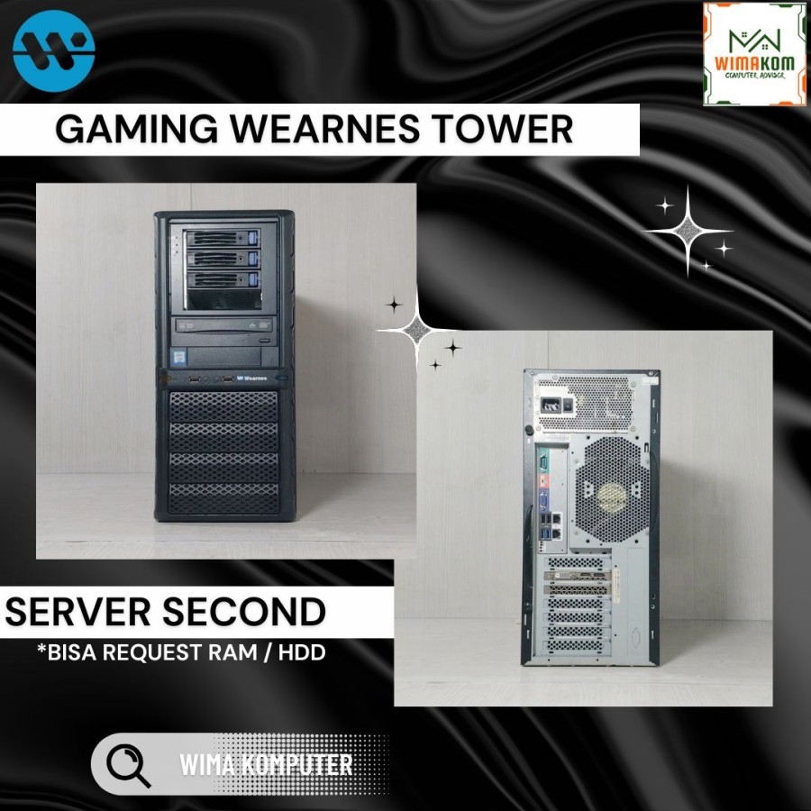 Jual SERVER SECOND WEARNES XEON E3-1220V3 4 CORE RAM 16GB SSD 128GB ...