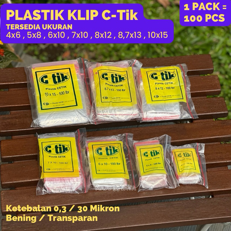 Jual (100 PCS) Plastik Klip C-Tik / Plastik Ziplock Sambal Saos ...