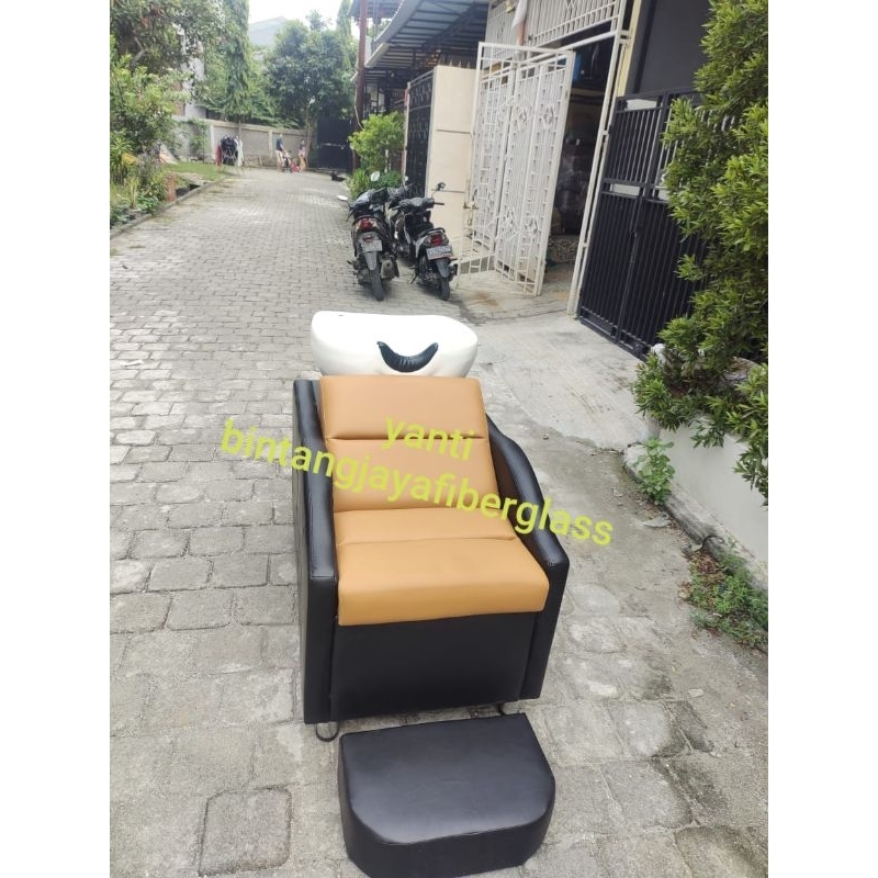 Jual kursi keramas kelasik/kursi cuci rambut/wasbak keramas tiduran ...