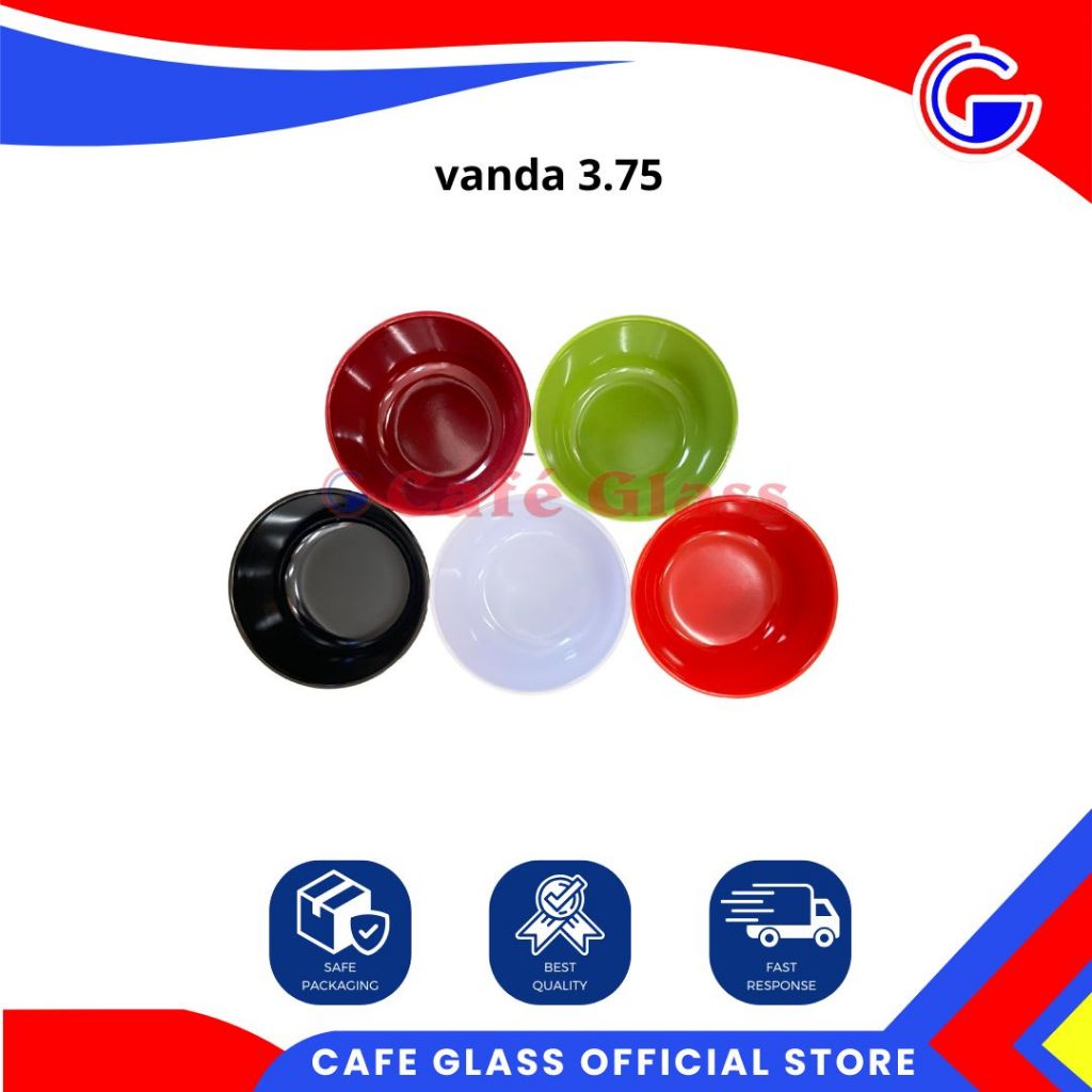 Mangkok Nasi Vanda 3.75 / Mangkok Nasi Kecil / Mangkok Merah