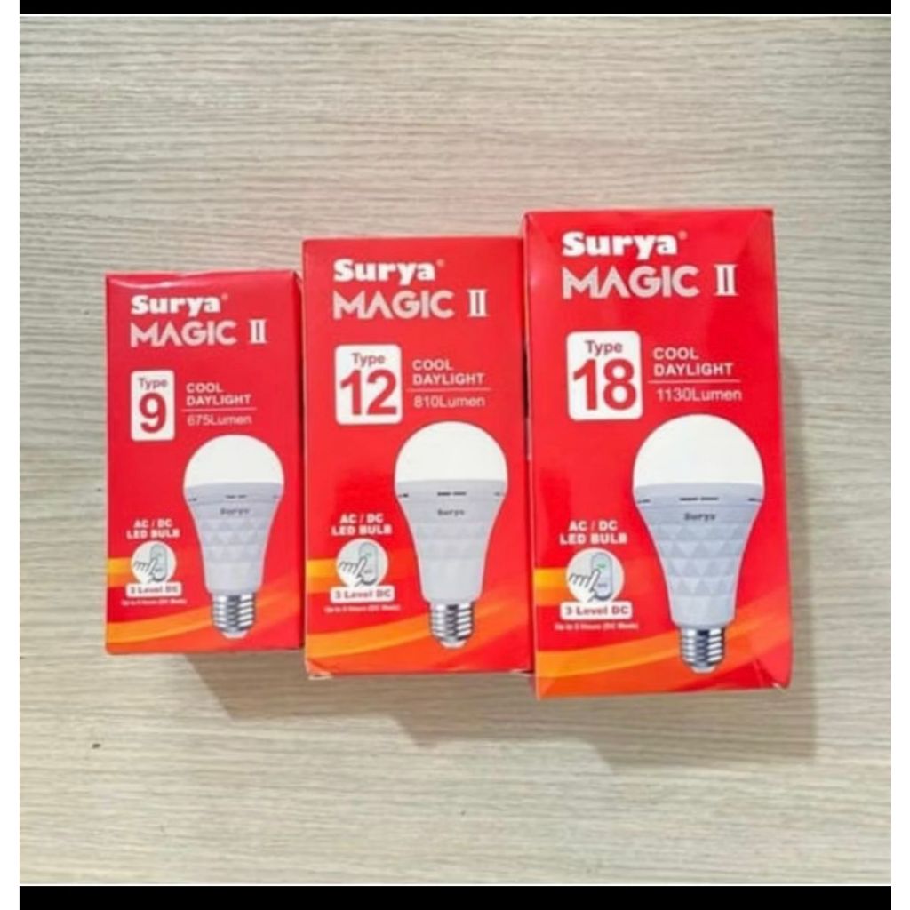 Jual LAMPU EMERGENCY SURYA MAGIC TPE 9 12 18 ORIGINAL / MAGIC LAMP ...