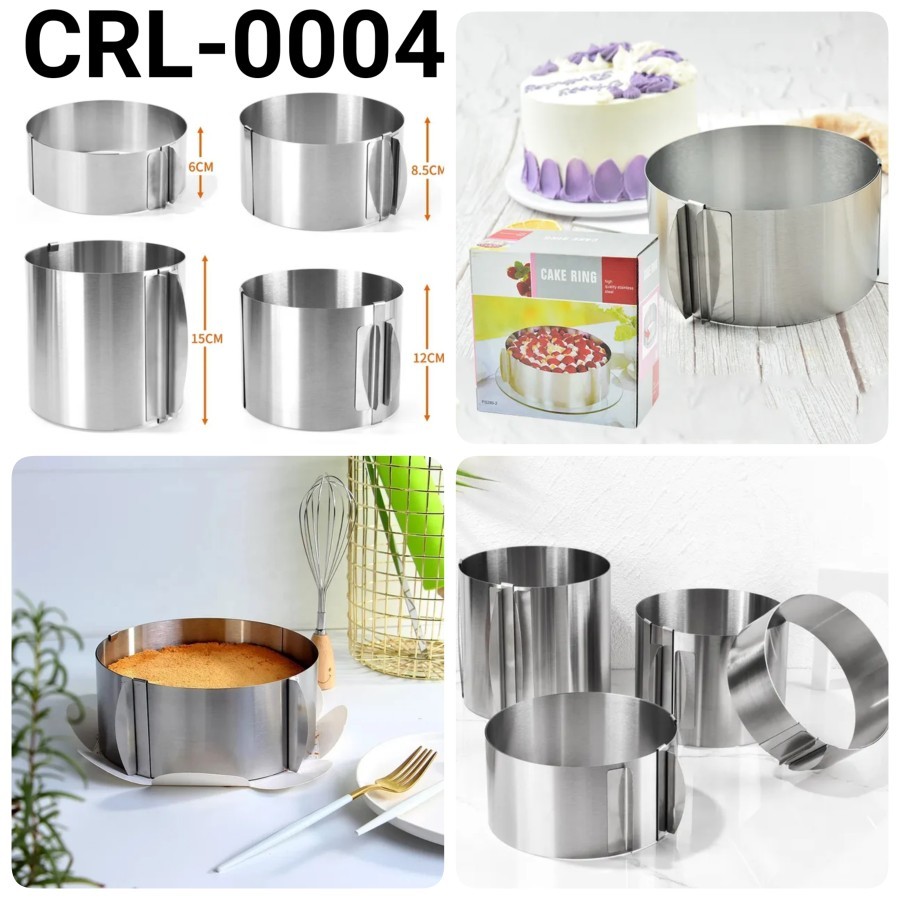 Jual GR-CRL-0004 Cake ring cetakan entremet cake kue tiramisu stainless ...
