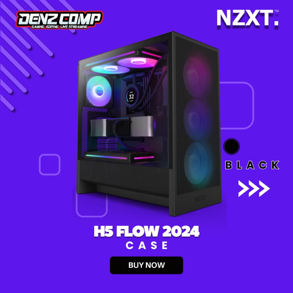 Jual NZXT H5 Flow RGB 2024 - ATX CASE | Shopee Indonesia