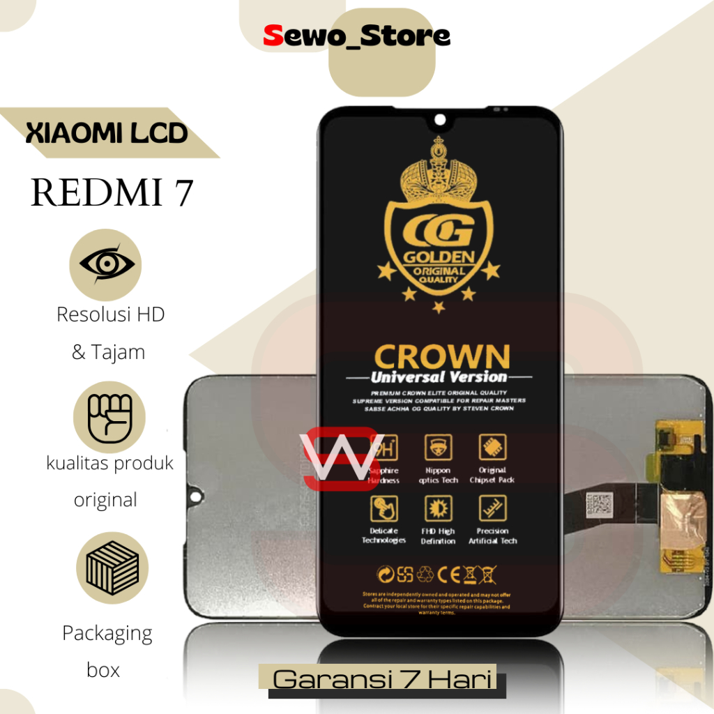 Jual LCD TOUCHSCREEN XIAOMI REDMI 7 ORIGINAL FULLSET COMPLETE | Shopee ...
