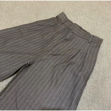Jejee.Co Kuma Pants Loose Pants Stripe Trouser Wanita Celana Anti Kusut Celana Kulot Wanita