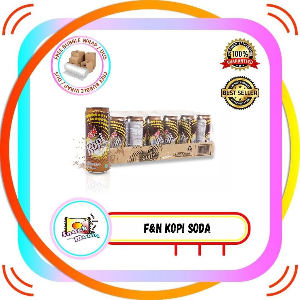 Jual F&N Coffee FN Kopi Soda Kaleng 325 ml x 24 pcs DUS | Shopee Indonesia