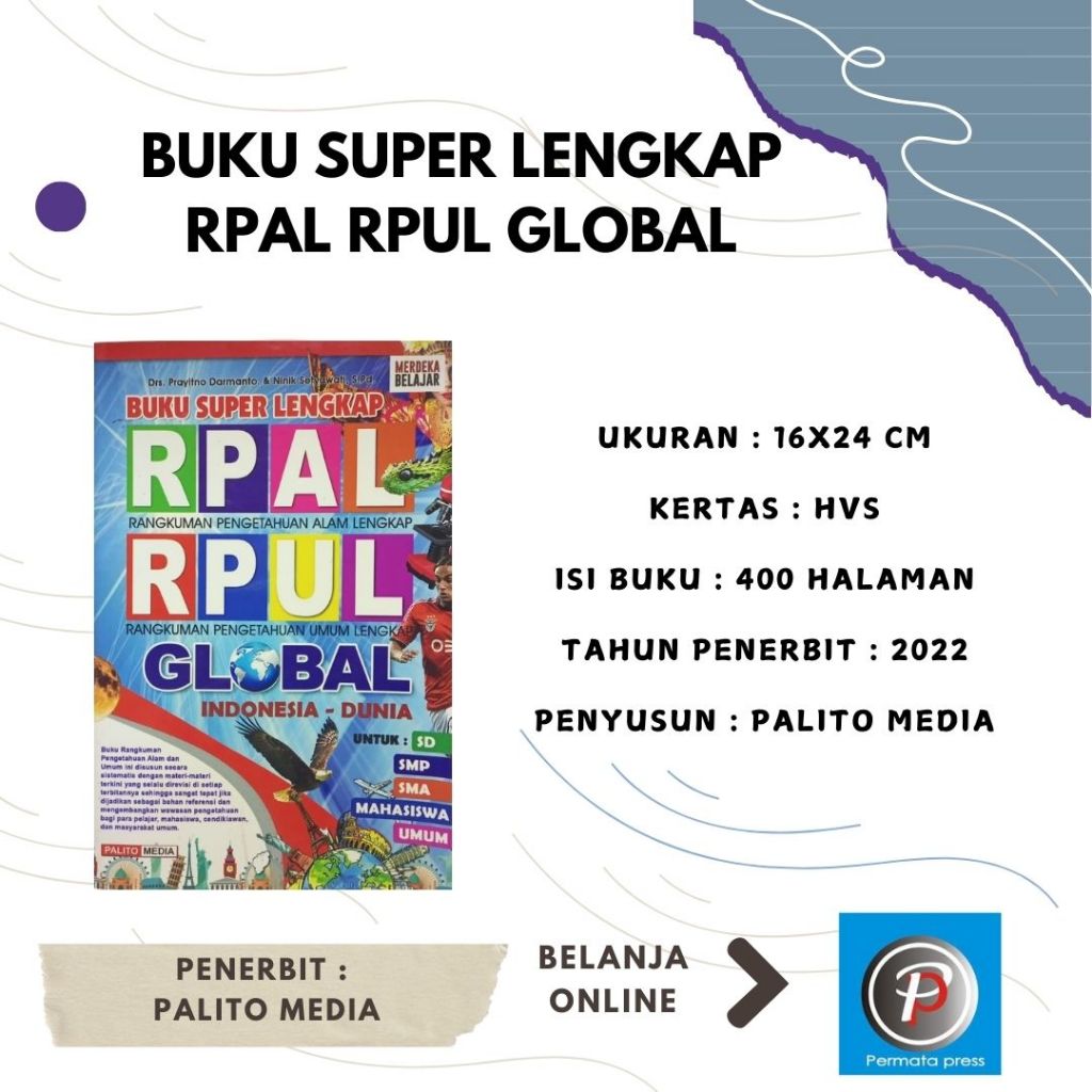 Jual BUKU SUPER LENGKAP RPAL RPUL GLOBAL - PALITO MEDIA | Shopee Indonesia