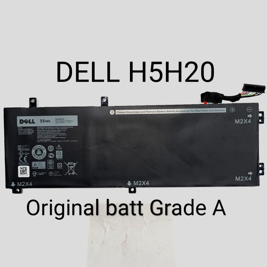 DR. BATTERY H5H20 Batteria Sostitutiva Per Dell XPS 15 9560/9570 E Precision M5510/M5520/5530 – 11.4V 56Wh Li-polimero, Grado A, 1 Anno Garanzia
