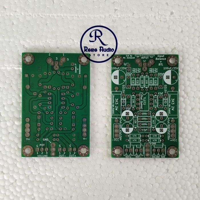 Jual PCB Input Balance Mono + BTL Double Layer FR4 Fiber | Shopee Indonesia