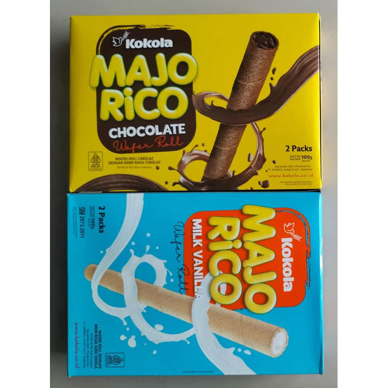 Jual Snack Majo Rico Wafer Roll 100gr/pcs | Shopee Indonesia