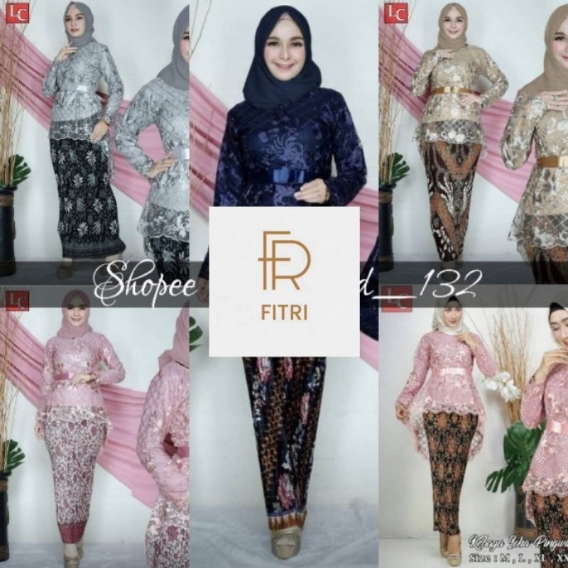Jual (GRATIS ONGKIR) SETELAN KEBAYA BLOUSE ICHA PITA SATIN MODERN / ONE ...