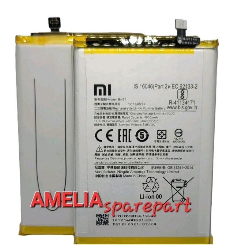 BATTERIA BN56 XIAOMI REDMI 9C M2006C3MG 9A M2006C3LG 9AT M2006C3LVG POCO M2 PRO - Foto 8