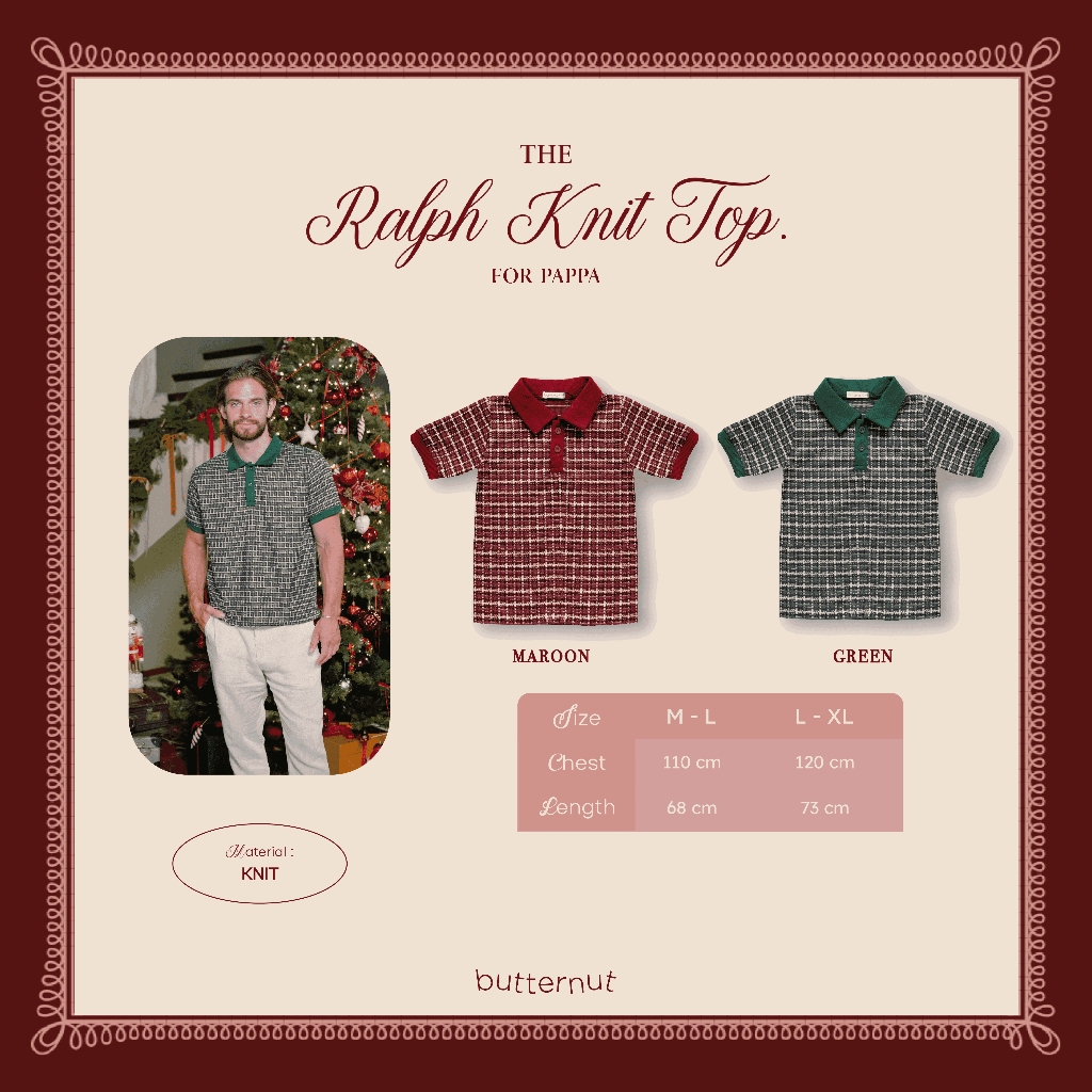 Jual BUTTERNUT - RALPH KNIT TOP FOR PAPPA - Polo Pria Lengan Pendek ...