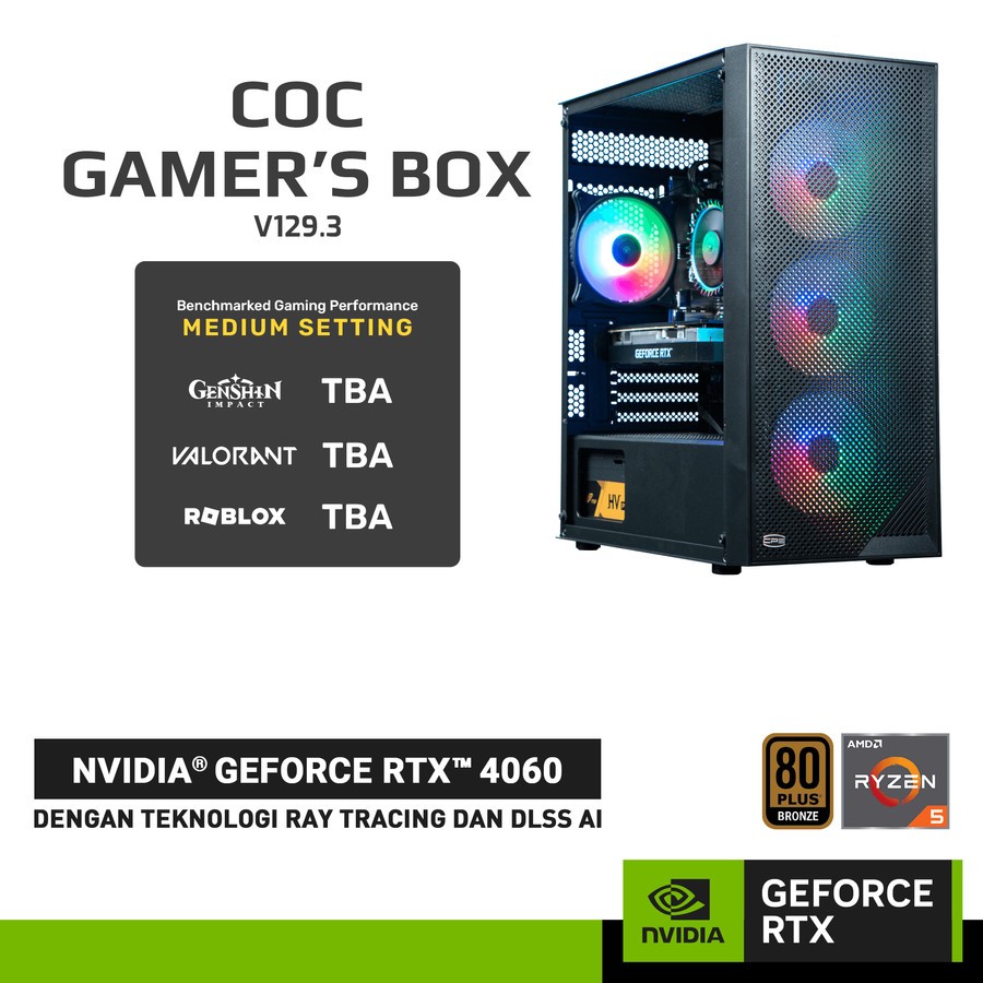 Jual COC GAMER BOX V129.3 - Paket PC Rakitan RTX 4060 | Shopee Indonesia