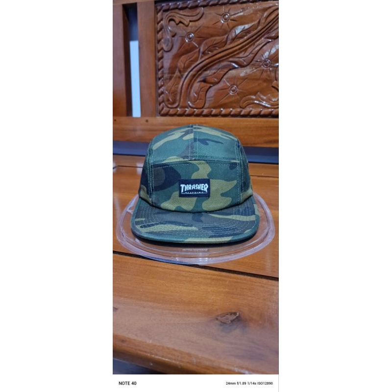 Jual topi thrasher 5 panel camo original second | Shopee Indonesia