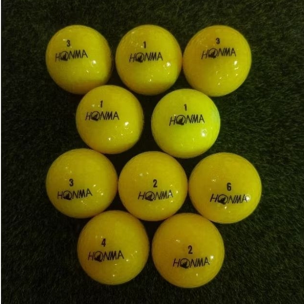 Jual Bola Golf HONMA WARNA KUNING Grade B isi 10 pcs | Shopee Indonesia