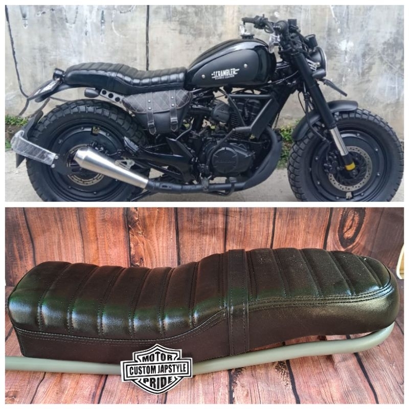 Jual Jok motor custom japstyle scrambler tracker model XSR | Shopee ...