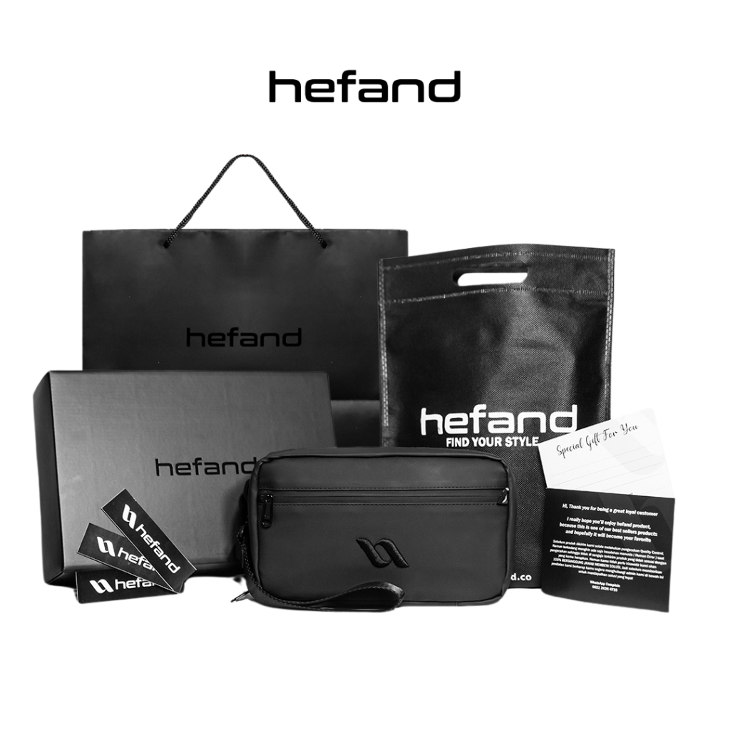Hefand - Handbag Pria Aero + Paperbag Clutch Bag Slingbag Multifungsi Tas Tangan - foto 1