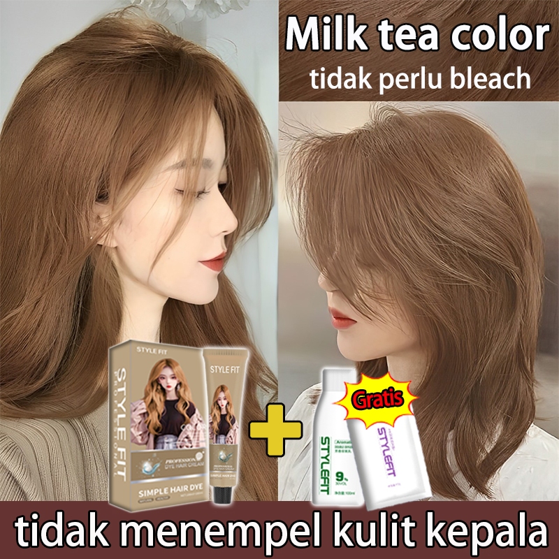 Jual 【Beli 100ml gratis 100ml】STYLE FIT cat rambut golden brown*200ml ...
