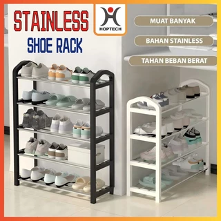 Hoptech - Rak Sepatu 4 Susun Serbaguna | Rak Sandal Portable Bahan Plastik & Steel Tube