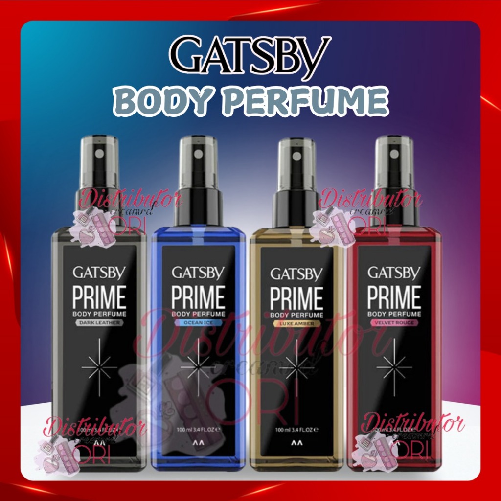 Jual GATSBY Prime Body Perfume Spray 100ml Luxe Amber Dark Leather 