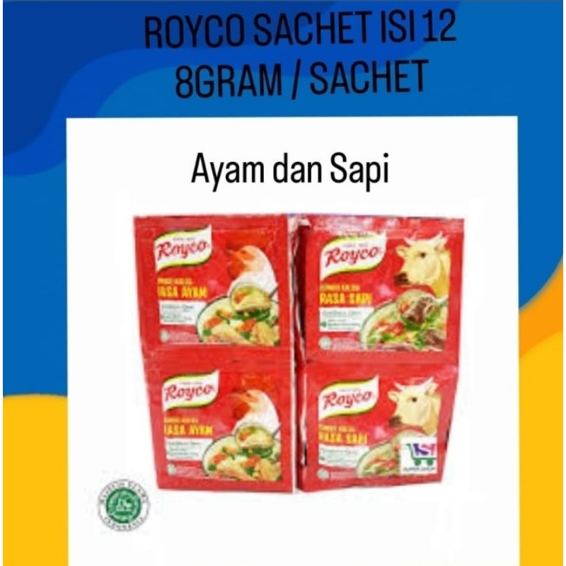 Jual ROYCO SACHET ISI 12 - ROYCO 1 RENCENG ISI 12 PCS | Shopee Indonesia
