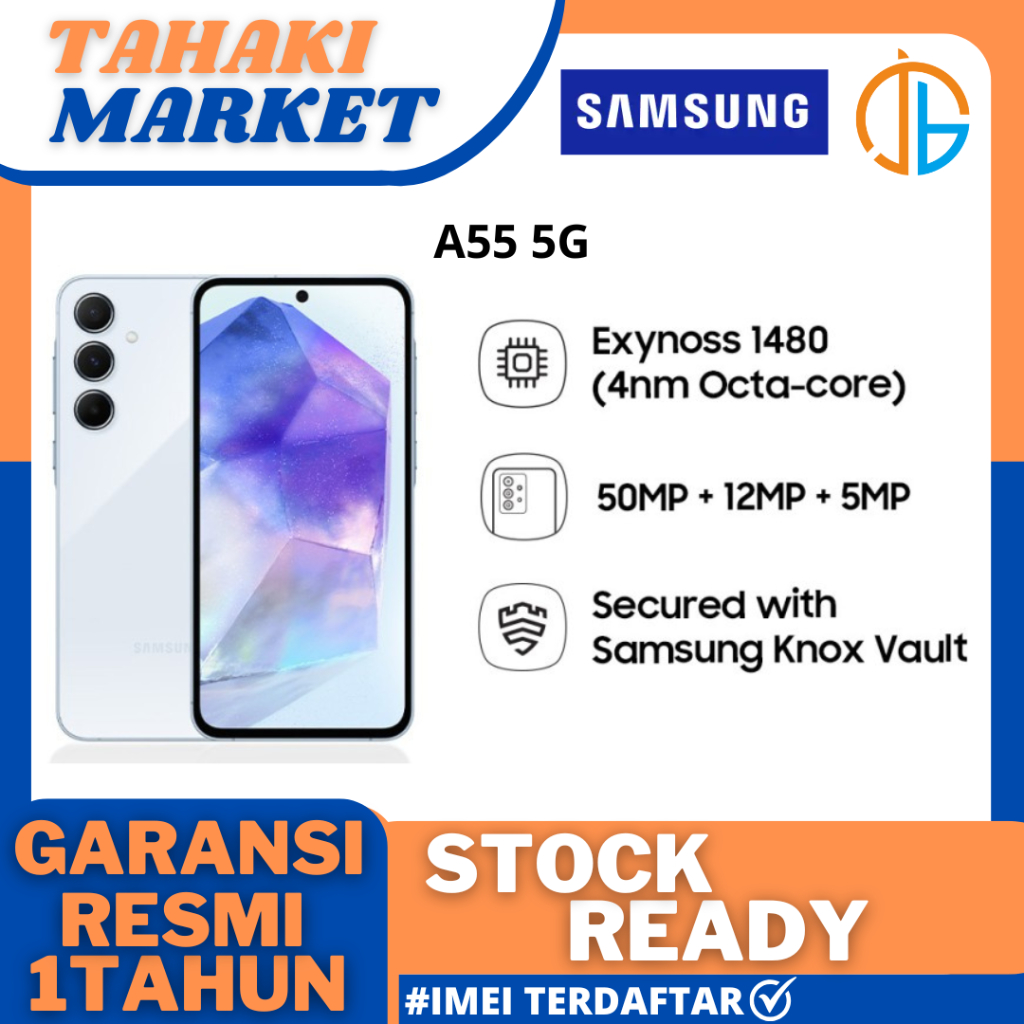Jual Samsung Galaxy A55 5G 8/256Gb - Garansi Resmi Samsung Indonesia