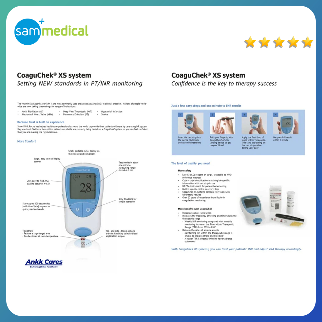 Jual Roche CoaguChek XS System Meter / Alat Cek Antikoagulan INRange PT ...