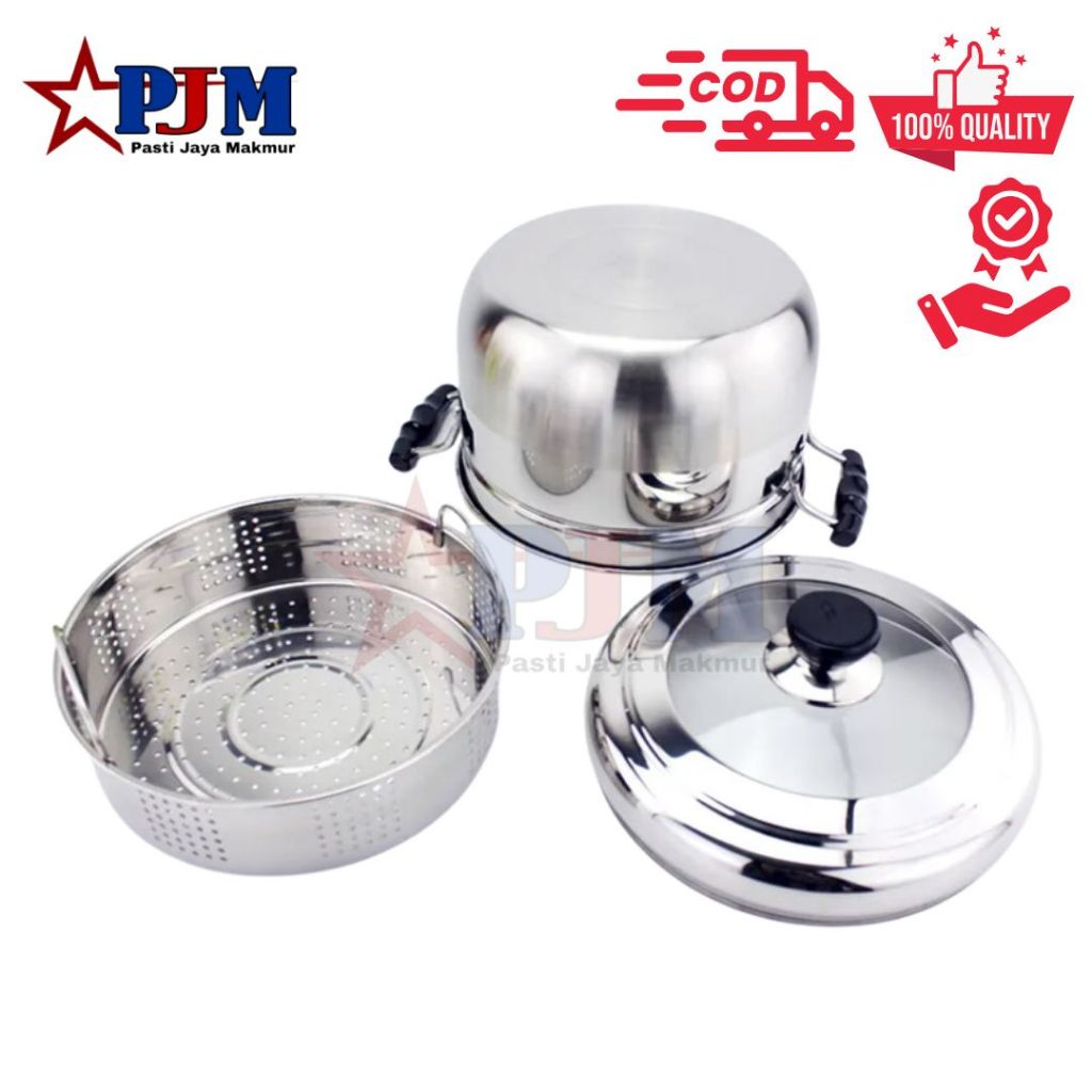Jual PANCI REBUS KUKUS/Panci Rebus Kukus/Panci Kukus Steamer Stainless ...