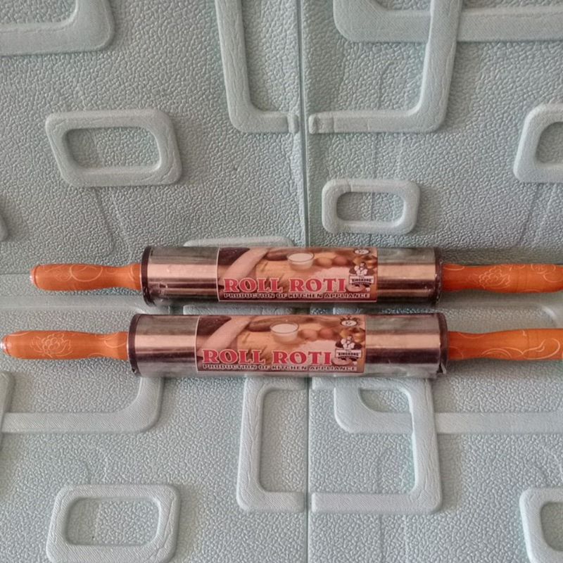 Jual Roll/penggiling adonan roti stainless gagang kayu | Shopee Indonesia