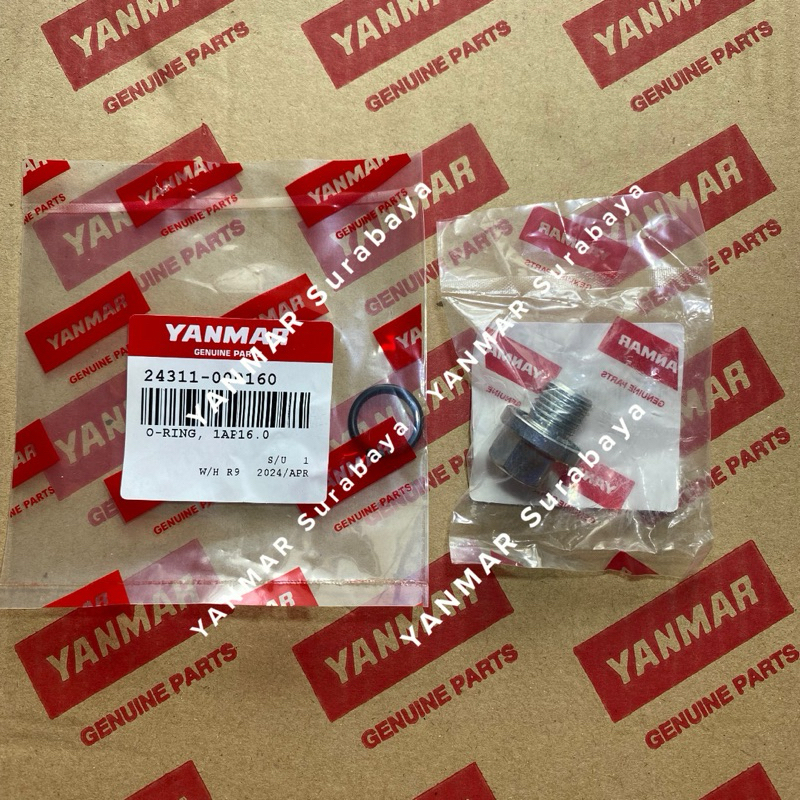 Jual Baut gardan tranmsisi / tap oli + Oring Yanmar YH850 AW70 23491 ...