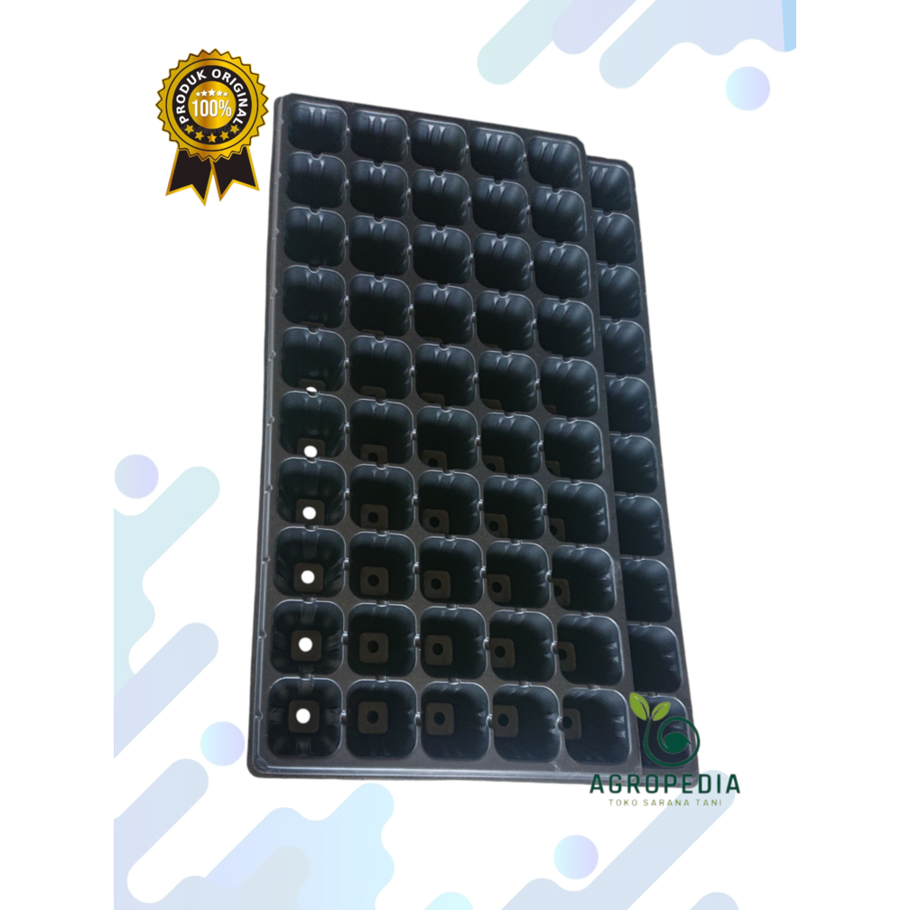 Jual Papan Tray Semai benih lubang 0.8mm jumlah lubang 60 | Shopee ...