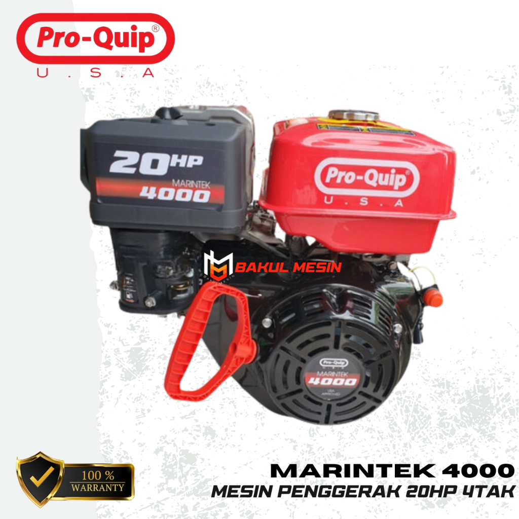 Jual PROQUIP MARINTEK 4000 Mesin penggerak Gasoline Engine Bensin 20HP ...
