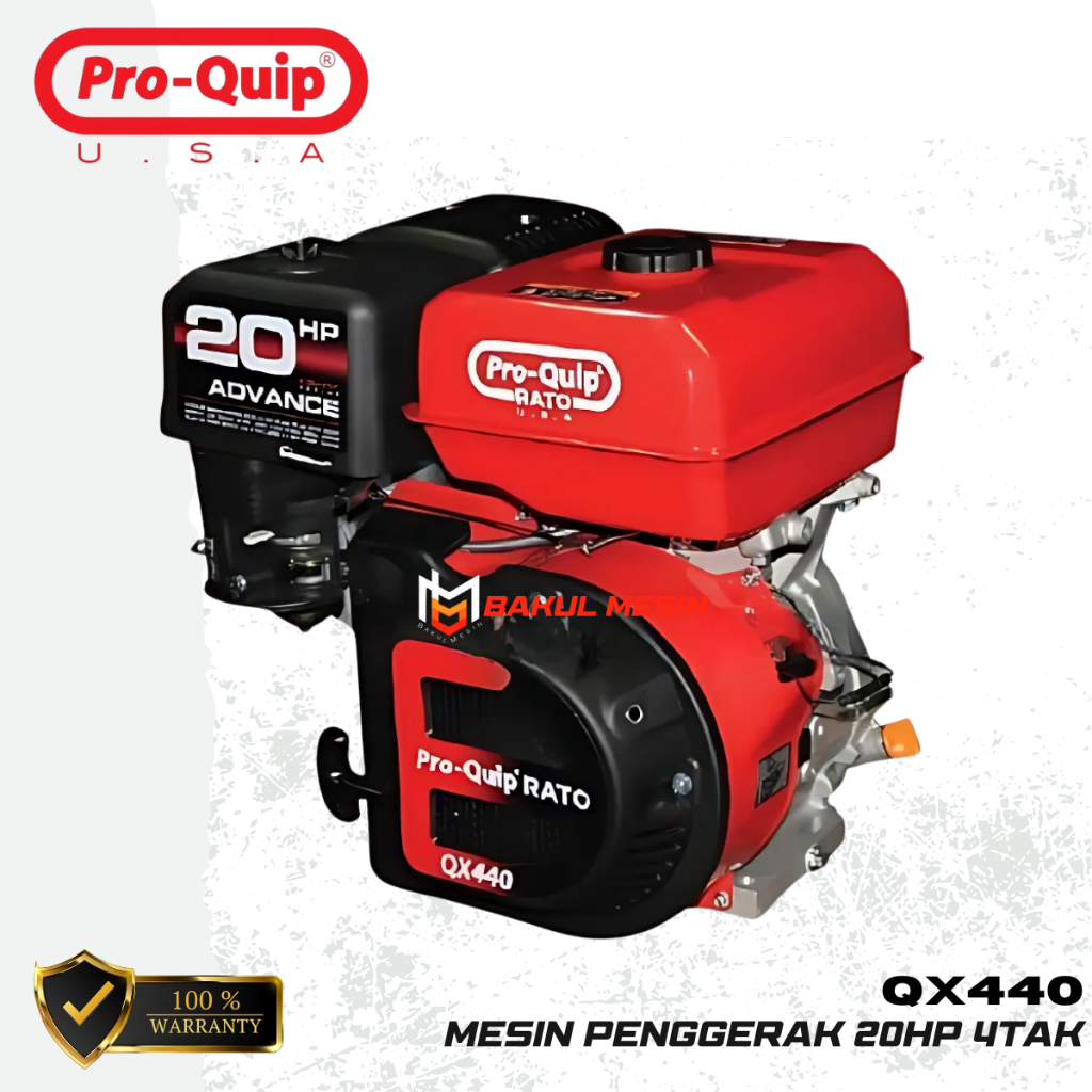 Jual PROQUIP QX440 Mesin penggerak Gasoline Engine Bensin 20HP QX 440 ...