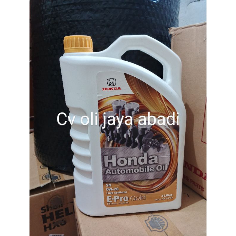 Jual Oli Mesin Mobil Honda Epro E-pro Gold OW-20 | 4 liter OLI HONDA