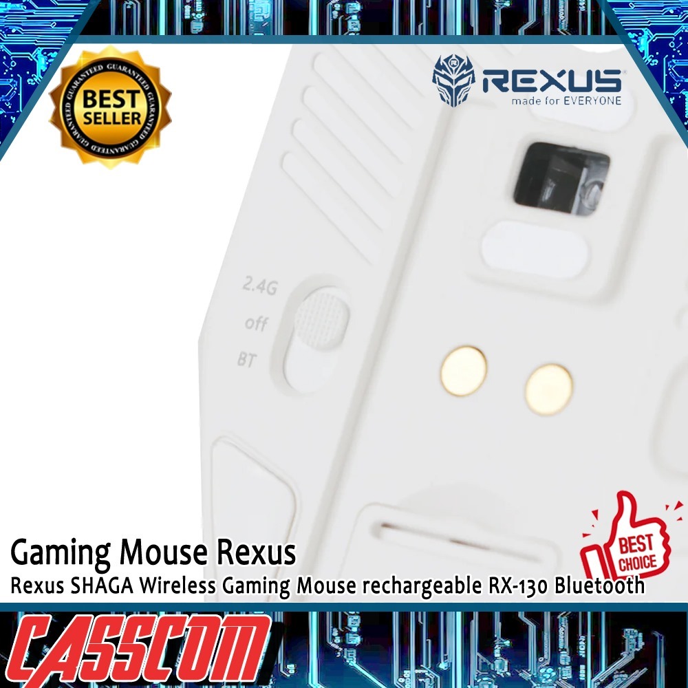 Jual Rexus RX130 SHAGA Wireless Gaming Mouse rechargeable RX-130 ...