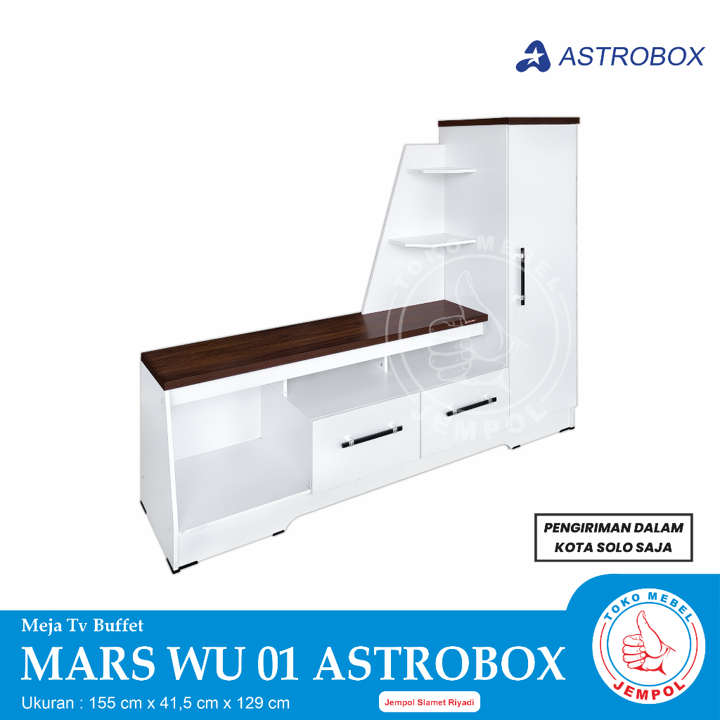 Jual MARS WU 01 Astrobox Meja TV Minimalis / Rak TV Wall Unit Modern ...