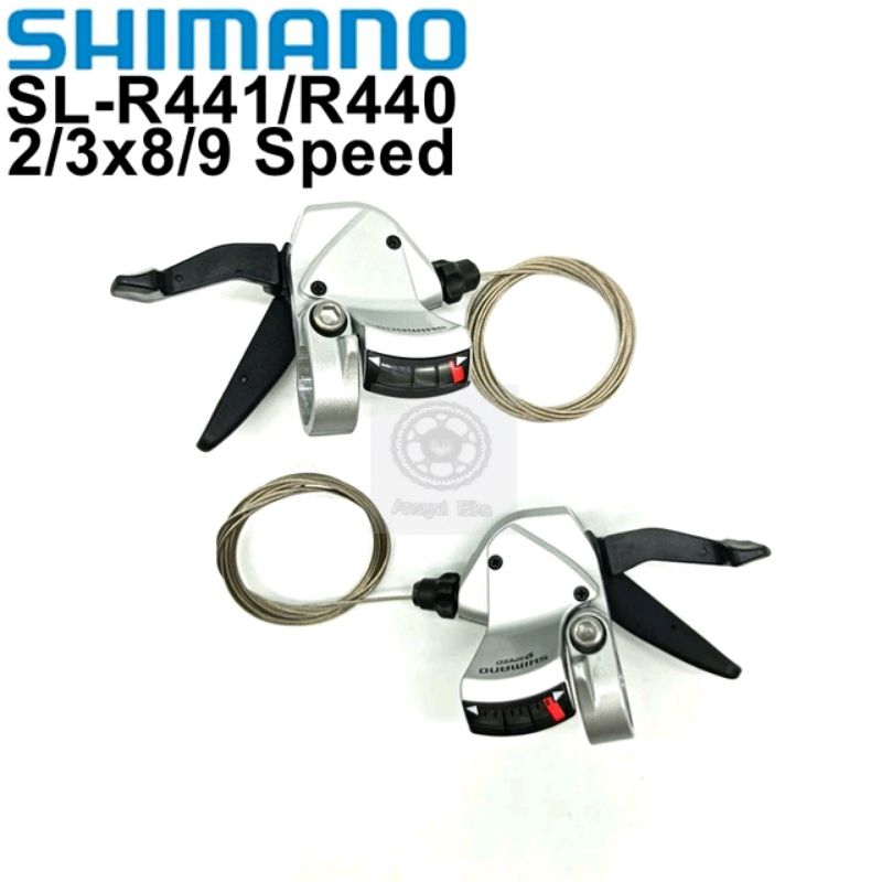 Jual sepasang Shifter Shimano 9 speed SL-R440 Shift Lever SL-R440 ...